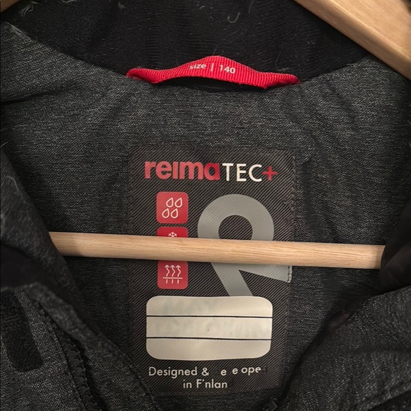 Charcoal Gray ReimaTec Waterproof Down Winter Jacket size 140 (10 years) - Picture 2 of 9